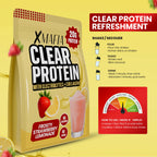 XMAFIA Clear Protein Water Powder – Frosty Strawberry Lemonade | 20g Protein with Electrolytes + Collagen | 0g Sugar Flavoured Clear Protein Water Drink Mix