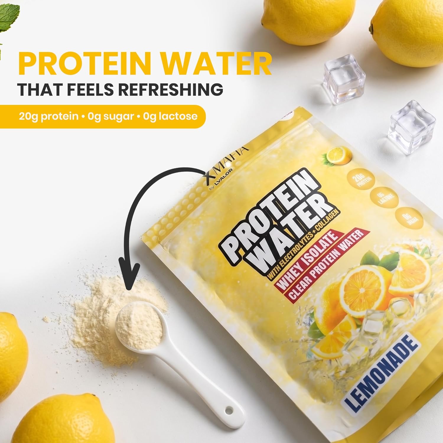 XMafia - Clear Whey Protein Isolate Powder – 20g Protein,Lemonade