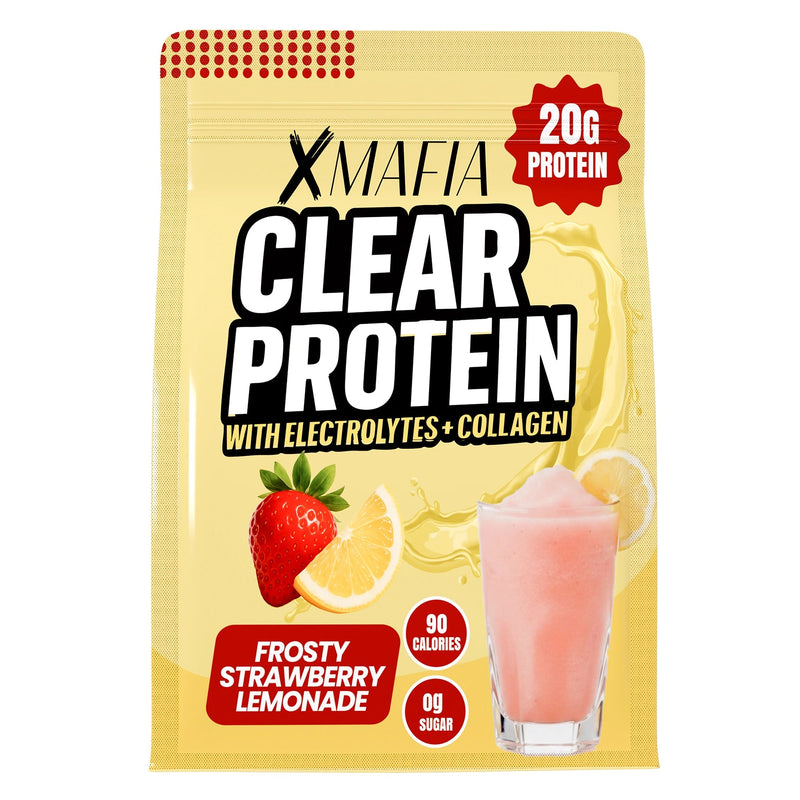 XMAFIA Clear Protein Water Powder – Frosty Strawberry Lemonade - 20g Protein